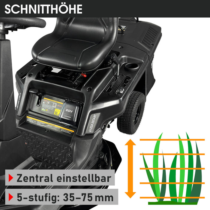 BRAST 61224 ESTART Aufsitzrasenmäher