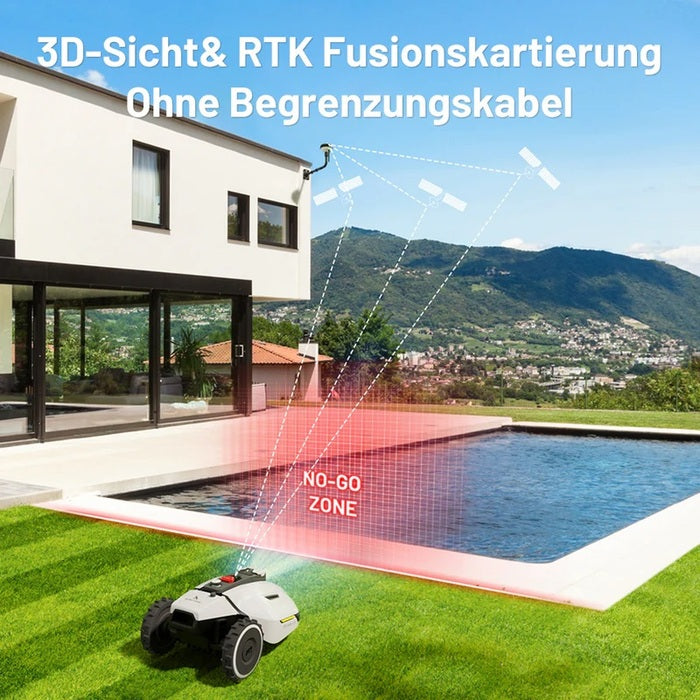 MAMMOTION YUKA 1500 Mähroboter Ohne Kehrmaschinen-Kit
