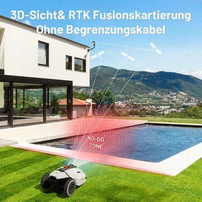 MAMMOTION YUKA 1500 Mähroboter Ohne Kehrmaschinen-Kit