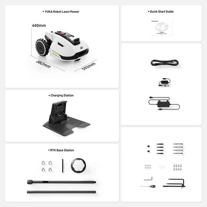MAMMOTION YUKA 2000 Mähroboter Ohne Kehrmaschinen-Kit