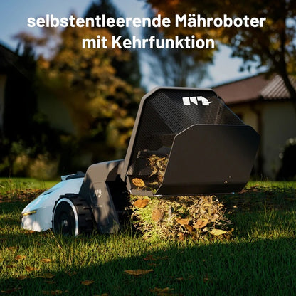 MAMMOTION YUKA 2000 Mähroboter mit Kehrmaschinen-Kit